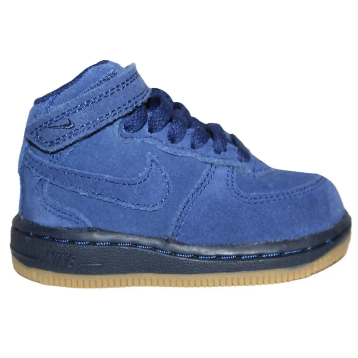Nike Force 1 Mid Lv8 TD Toddler Boy`s Sneaker - Blue Void/Blue Void