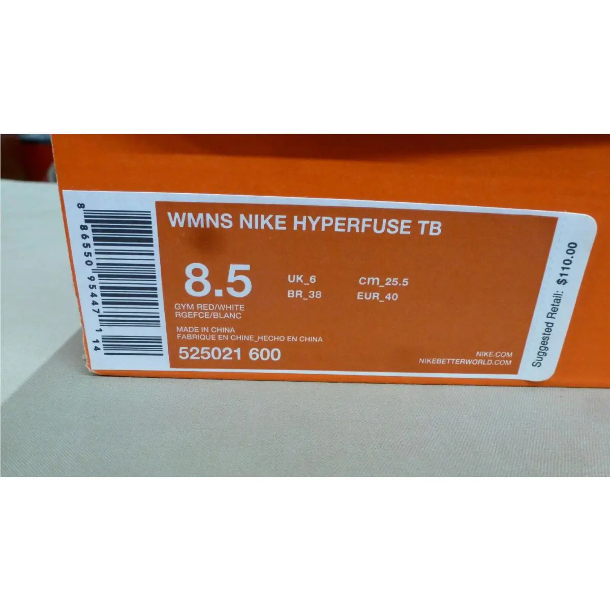 Nike shoes - Hyperfuse TB - Hyperfuse - 525021-600 - Red 1