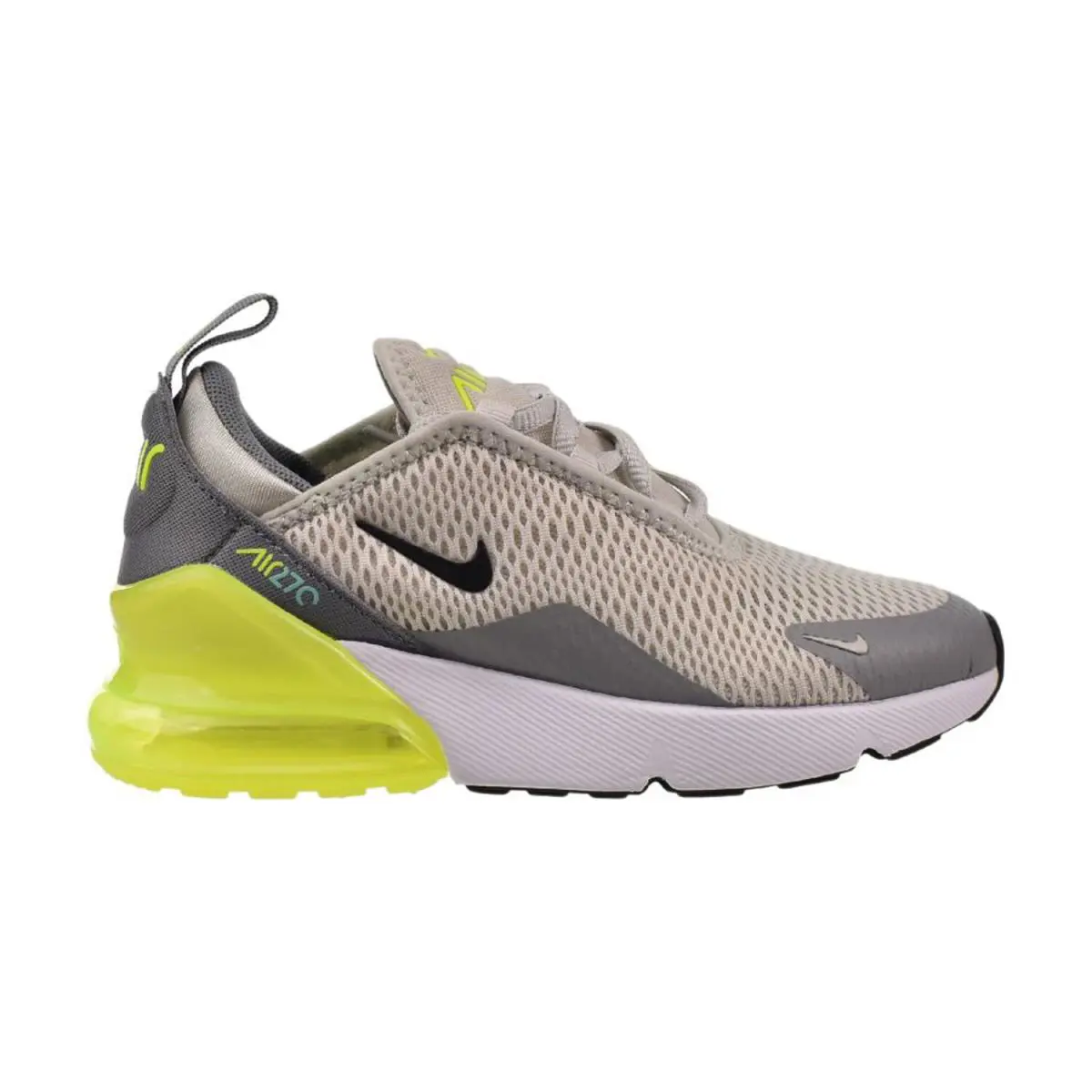 Nike Air Max 270 PS Little Kids` Shoes Light Bone-volt AO2372-030 - Light Bone-Volt