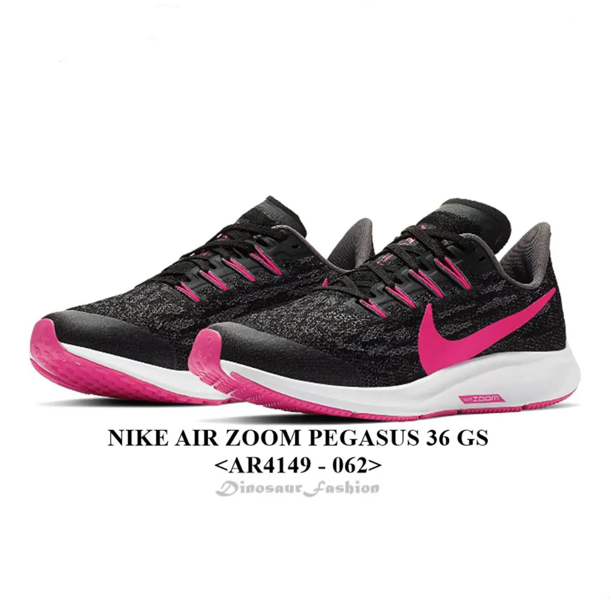 Nike shoes - Nike Air Zoom Pegasus 36 - BLACK/HYPER PINK-GUNSMOKE 0