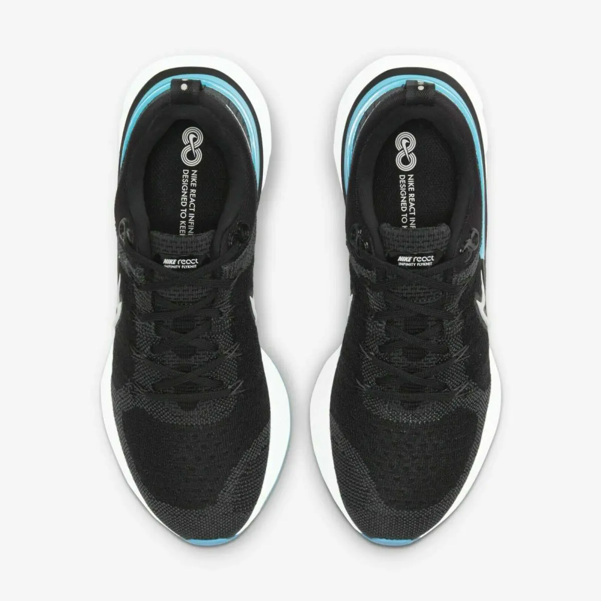 Nike shoes - Flyknit - Flyknit - CT2423-003 - Anthracite Ghost Black White Aqua Blue 9
