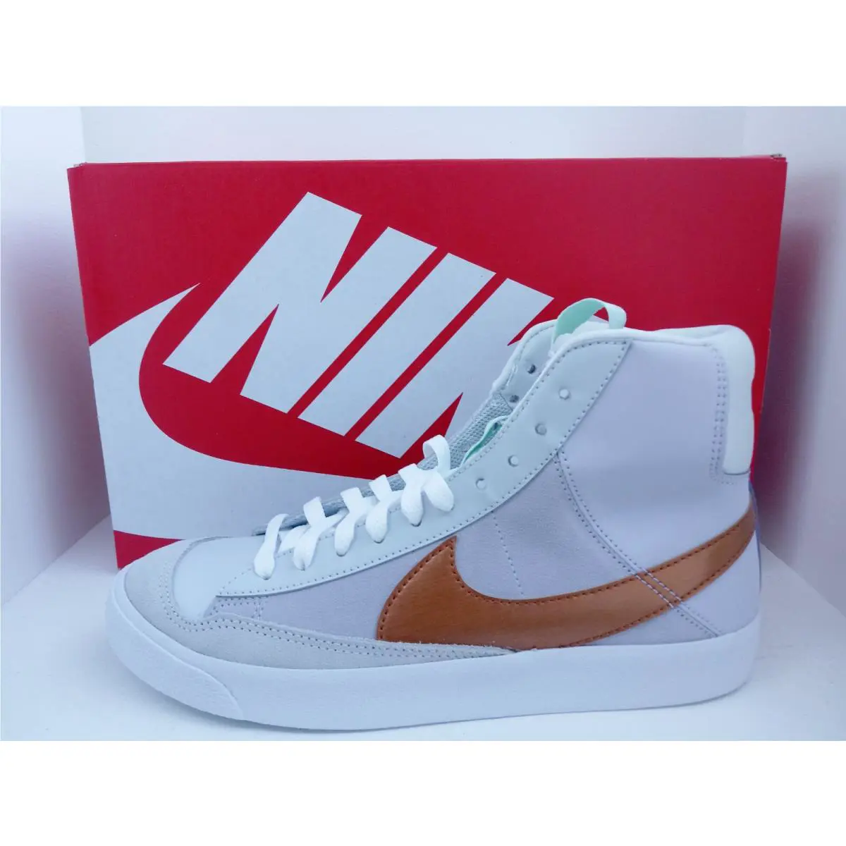 Nike shoes - NIKE BLAZER MID `77 (GS) - DQ6084-500 - BARELY PURPLE/METALLIC COPPER 0