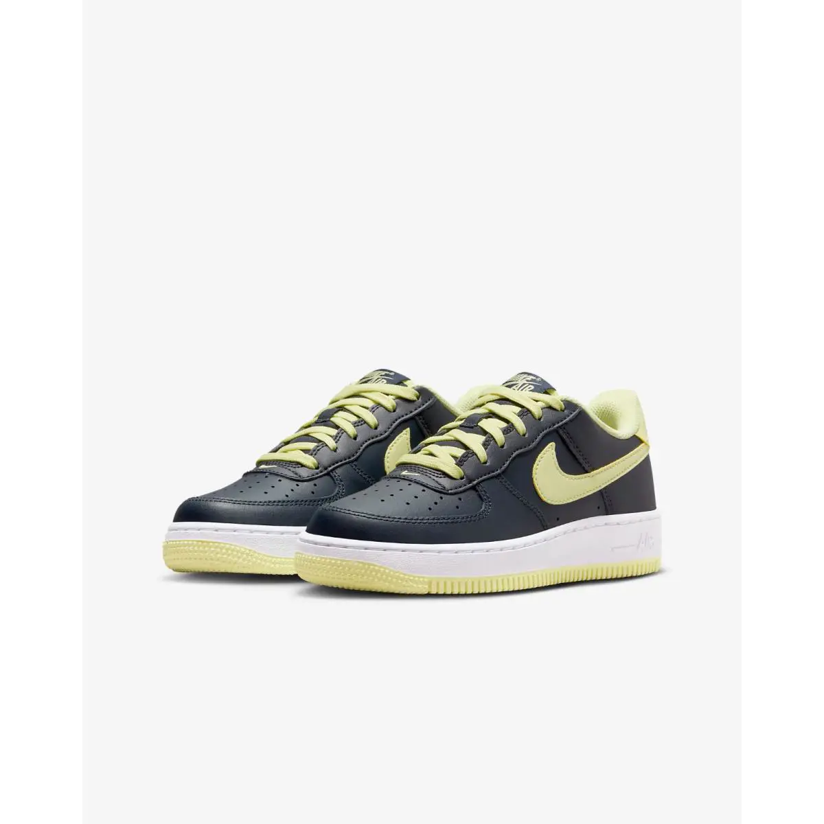 Nike shoes - Nike Air Force 1 GS - Dark Obsidian/White/Luminous Green 8