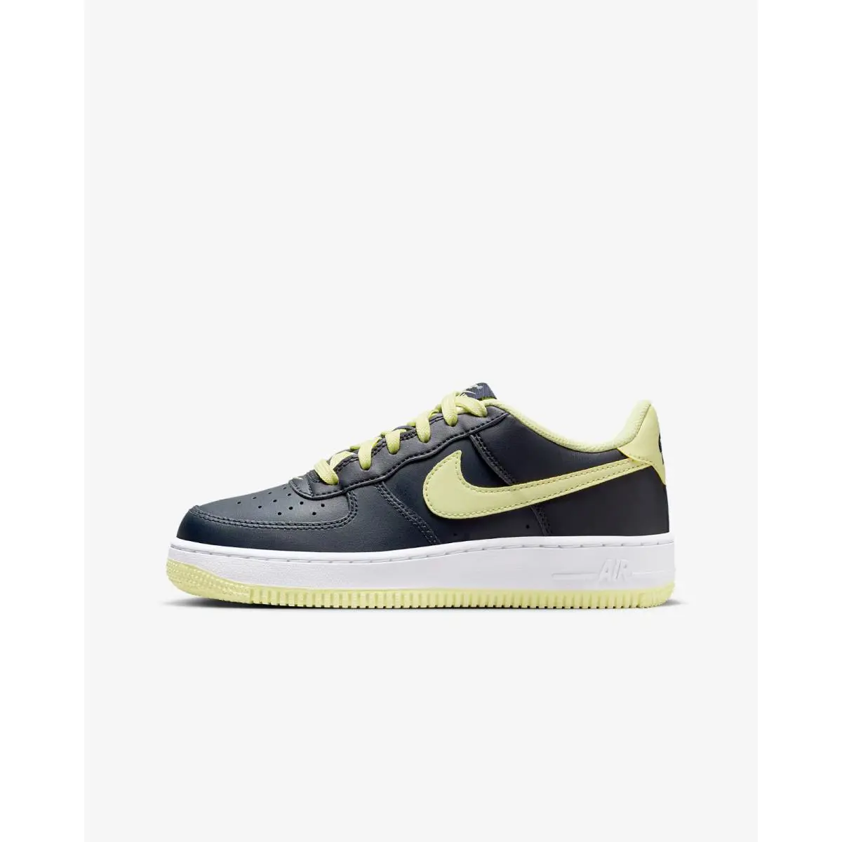 Nike shoes - Nike Air Force 1 GS - Dark Obsidian/White/Luminous Green 7