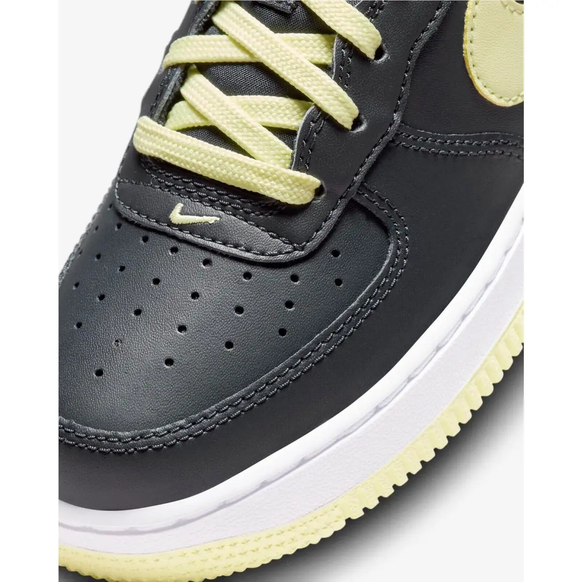 Nike shoes - Nike Air Force 1 GS - Dark Obsidian/White/Luminous Green 13
