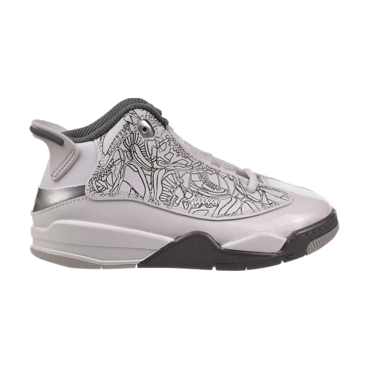 Jordan Dub Zero PS Little Kids` Shoes White-cool Grey DV1359-107 - White-Cool Grey