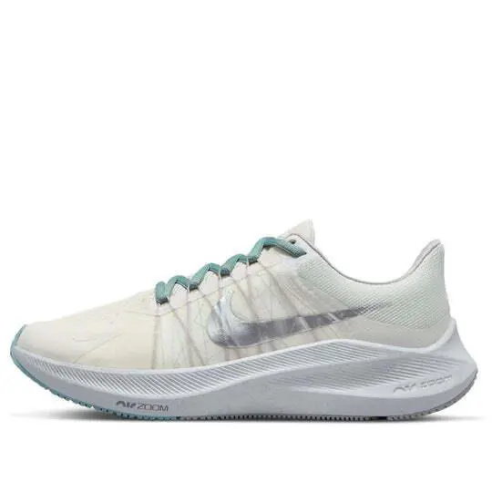 Wmns Nike Air Zoom Winflo 8 Premium `phantom Metallic Luster` - White