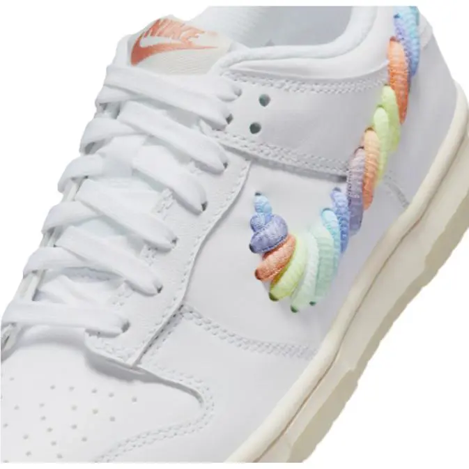 Nike shoes - Rainbow Lace Swoosh/White 1