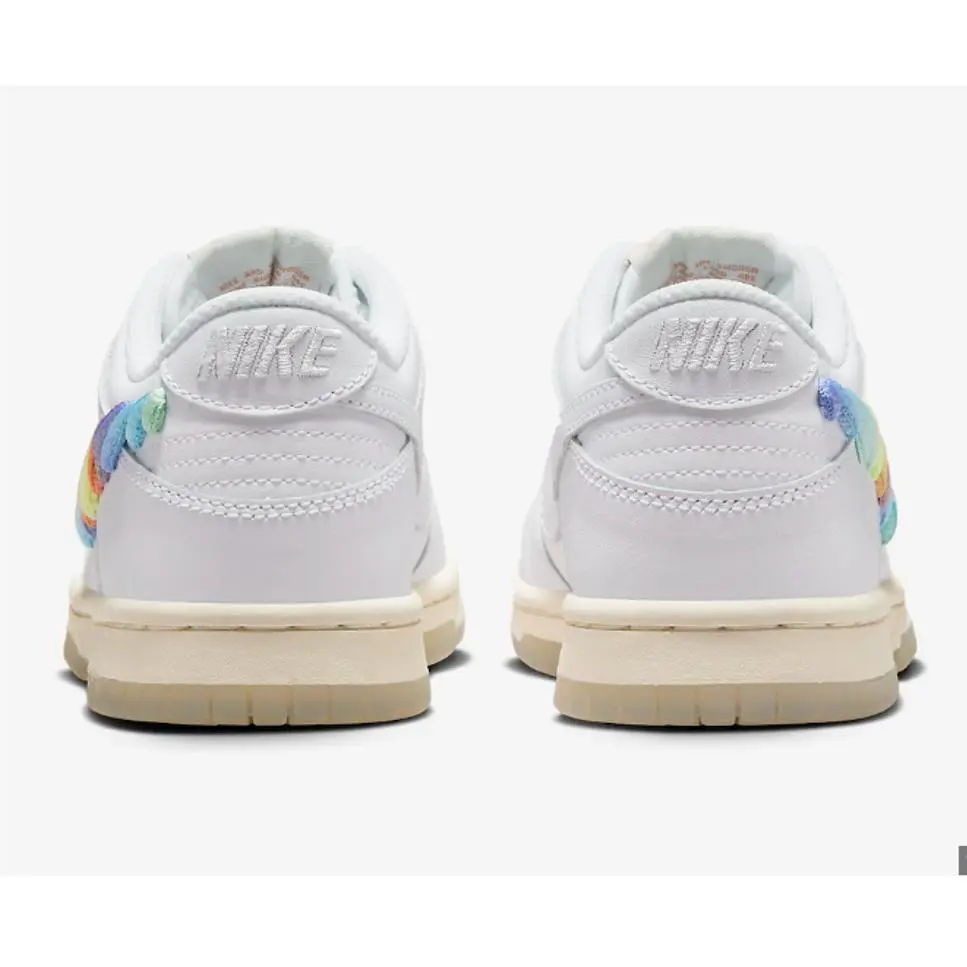Nike shoes - Rainbow Lace Swoosh/White 4
