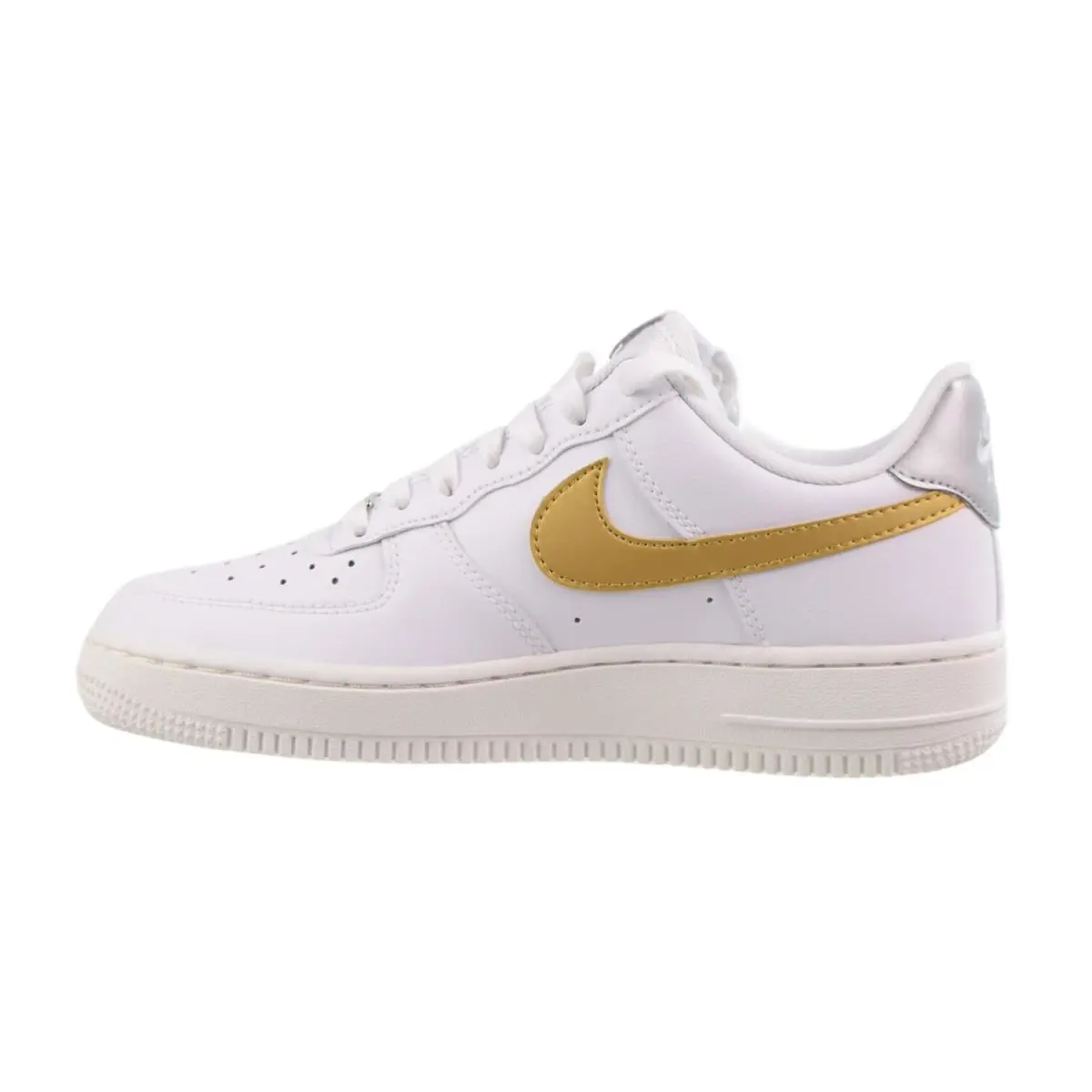 Nike shoes - White-Metallic Gold 2