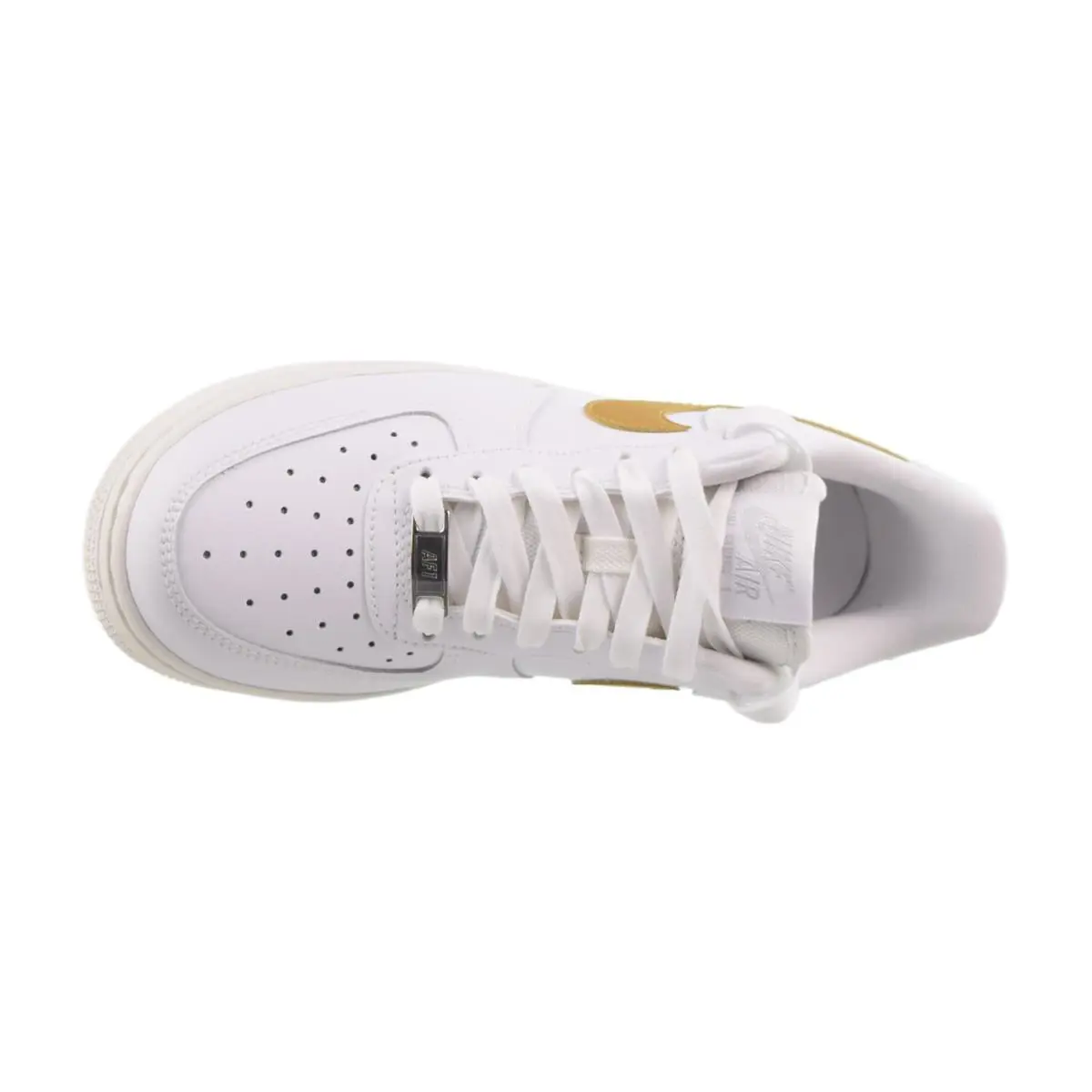 Nike shoes - White-Metallic Gold 3