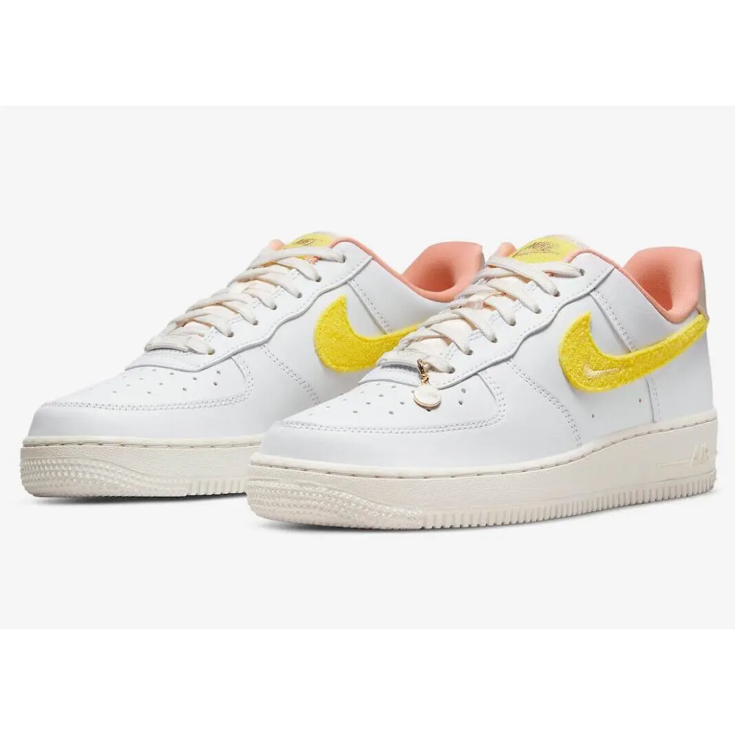 Nike shoes - Nike Air Force 1`07 - Air Force - DV2183-100 - White Yellow 4