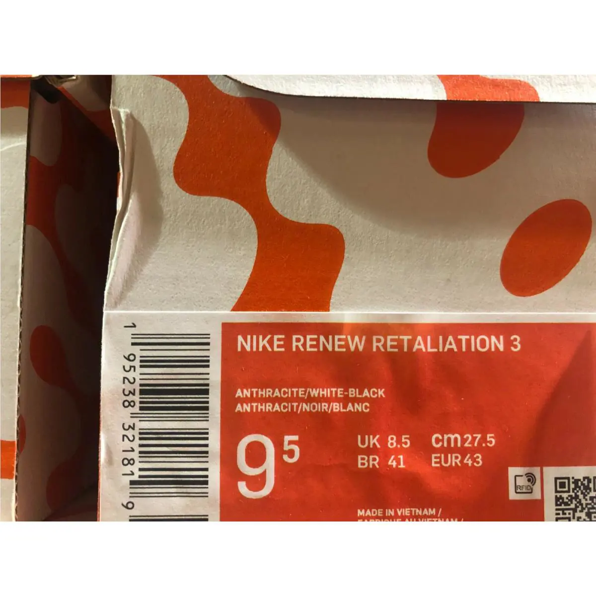 Nike shoes - Nike Renew Retaliation 3 - Renew Retaliation - DA1350 001 - Anthracite/White/Black 5