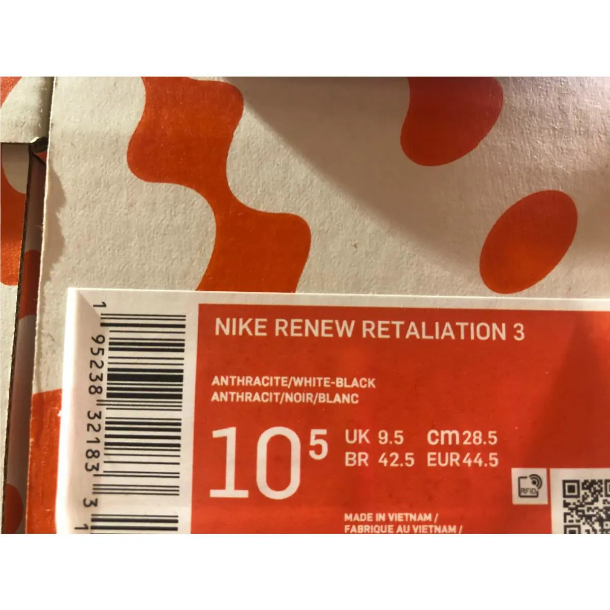 Nike shoes - Nike Renew Retaliation 3 - Renew Retaliation - DA1350 001 - Anthracite/White/Black 14
