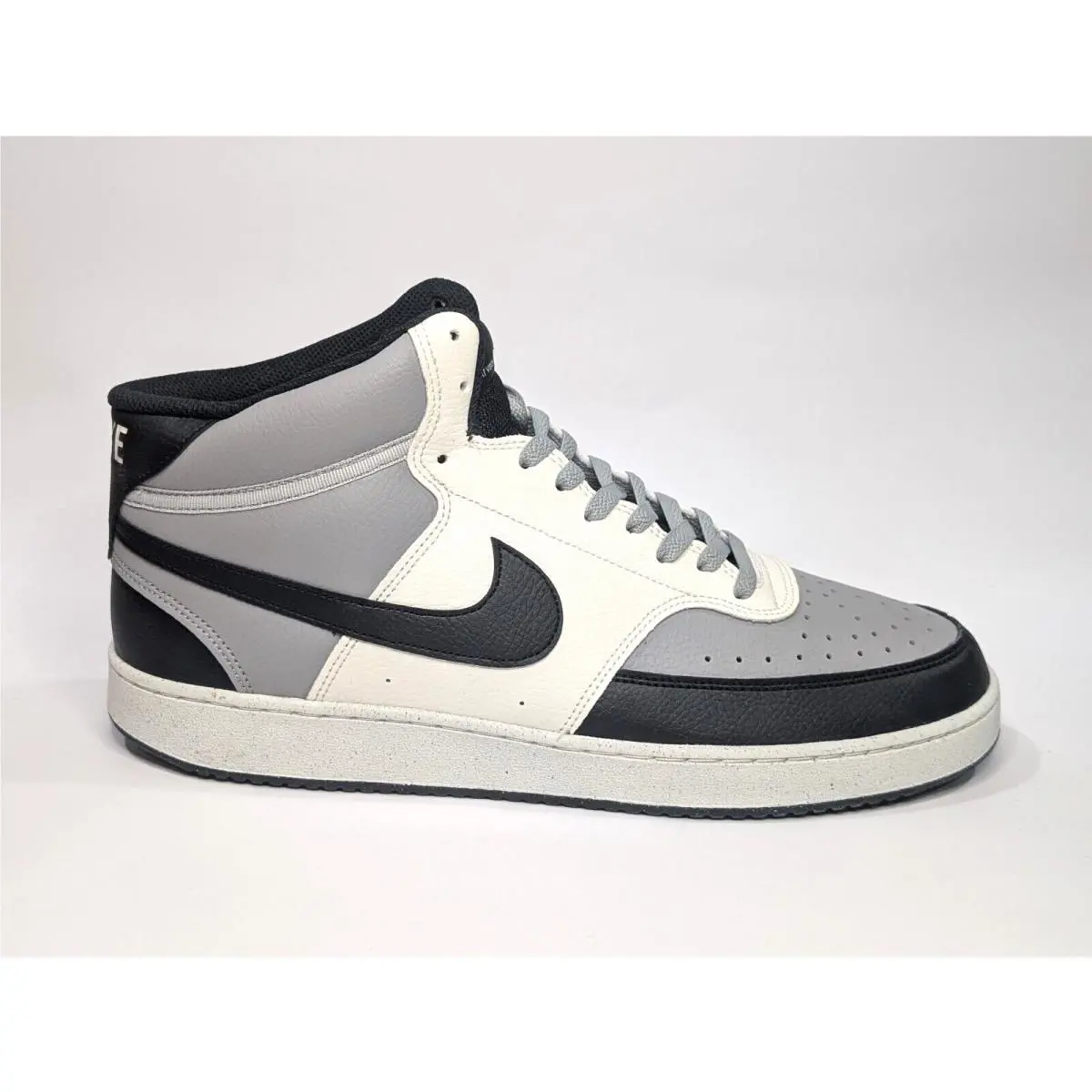 Nike shoes - Nike Court Vision Mid - Court Vision Mid - DN3577-002 - Grey/Black/Sail 5
