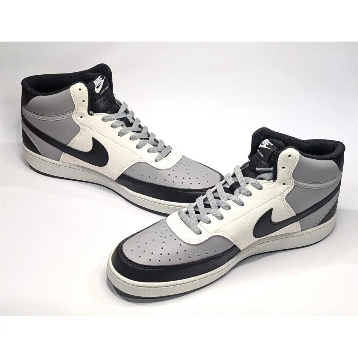 Nike shoes - Nike Court Vision Mid - Court Vision Mid - DN3577-002 - Grey/Black/Sail 8
