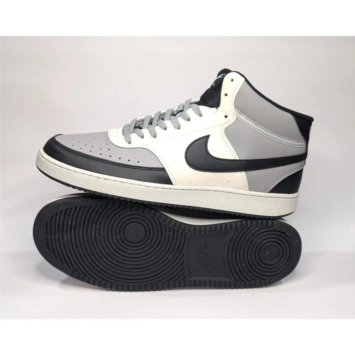 Nike shoes - Nike Court Vision Mid - Court Vision Mid - DN3577-002 - Grey/Black/Sail 10