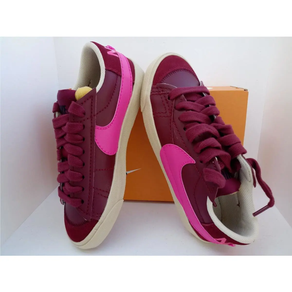 Nike shoes - NIKE BLAZER `77 JUMBO - BLAZER JUMBO - DQ1470-600 - TEAM RED/PINK-PRIME RATTAN 4