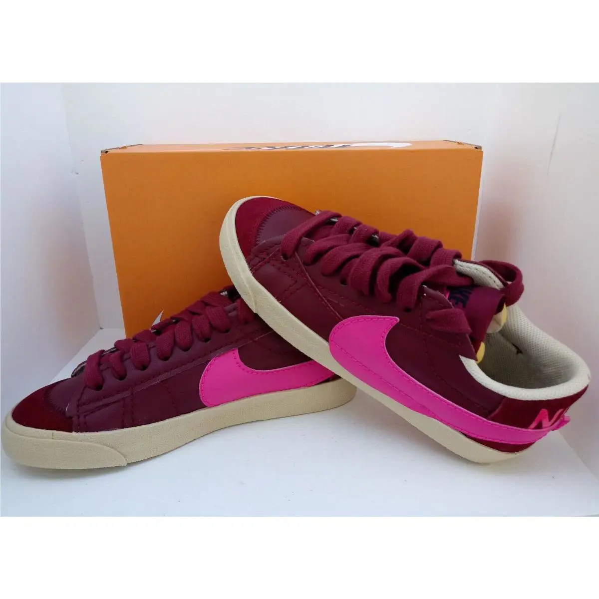 Nike shoes - NIKE BLAZER `77 JUMBO - BLAZER JUMBO - DQ1470-600 - TEAM RED/PINK-PRIME RATTAN 5