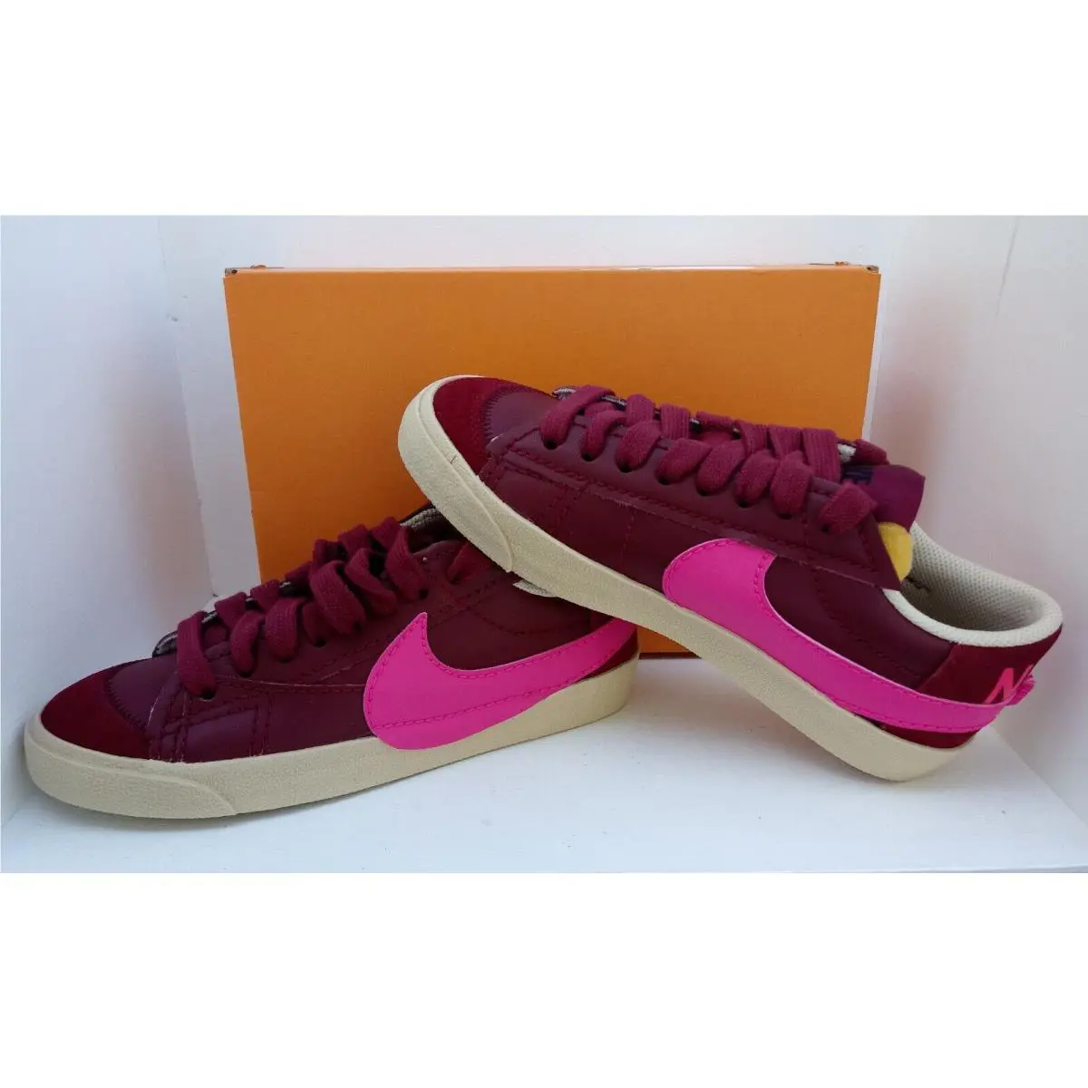 Nike shoes - NIKE BLAZER `77 JUMBO - BLAZER JUMBO - DQ1470-600 - TEAM RED/PINK-PRIME RATTAN 6