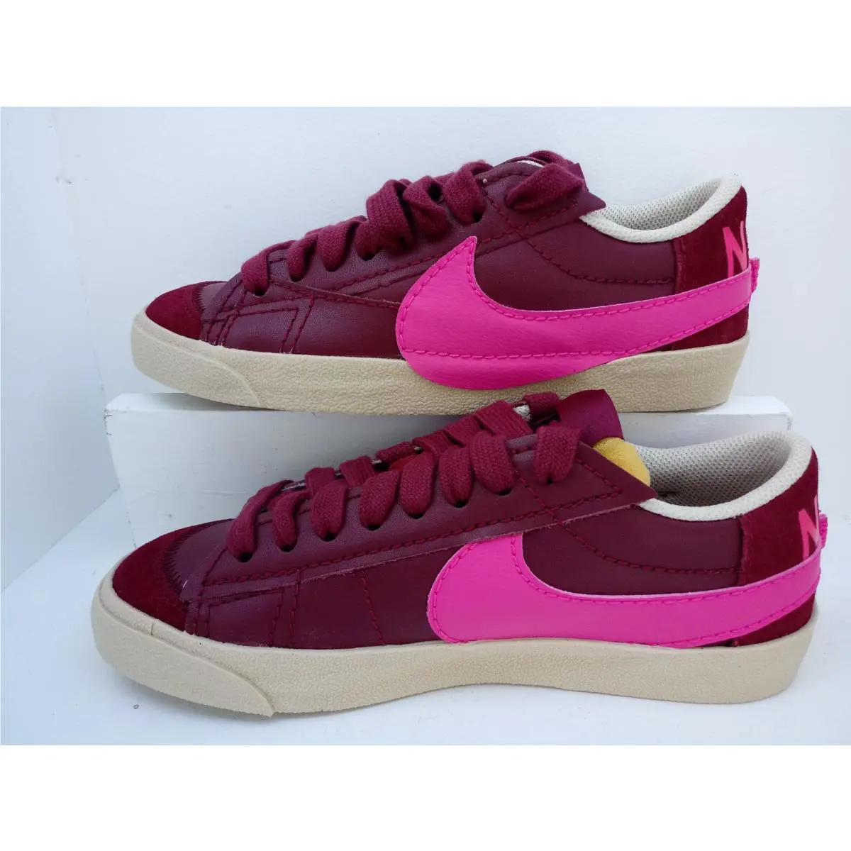 Nike shoes - NIKE BLAZER `77 JUMBO - BLAZER JUMBO - DQ1470-600 - TEAM RED/PINK-PRIME RATTAN 10