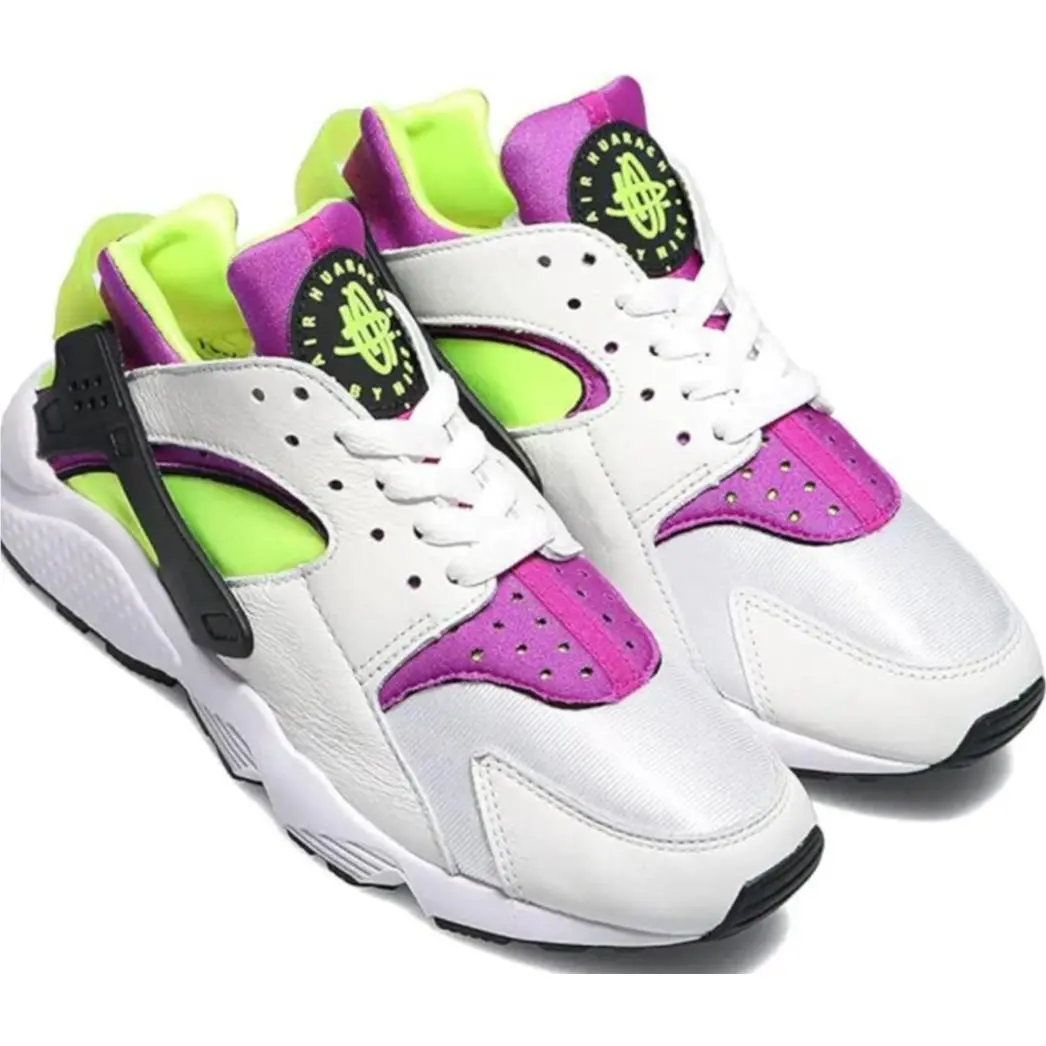Nike shoes - White/Neon Yellow/Black 7