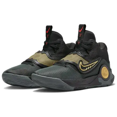 Nike shoes - Nike KD Trey 5 - Trey - DD9538-010 - Black/Metallic Gold/Green 9
