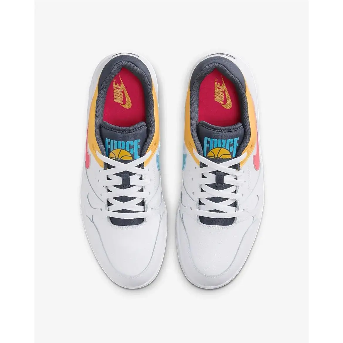 Nike shoes - Nike Full Force - Full Force - HF4846-100 - White/Thunder Blue/Dusty Cactus/Racer Pink 3