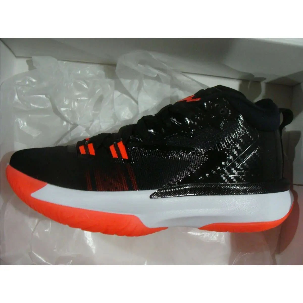 Nike shoes - Jordan Zion 1 - Zion - BLACK/BRIGHT CRIMSON WHITE 2