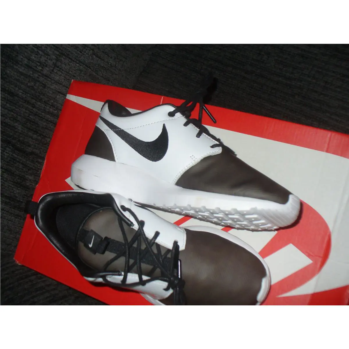 Nike shoes - Nike Roshe - Roshe - 866983-001 - Multicolor, Manufacturer: Brown/White 1