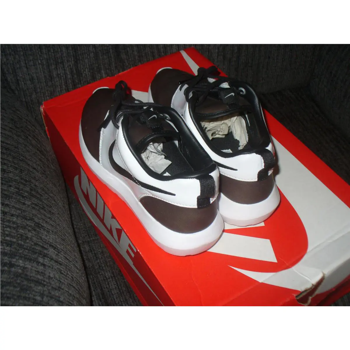Nike shoes - Nike Roshe - Roshe - 866983-001 - Multicolor, Manufacturer: Brown/White 3