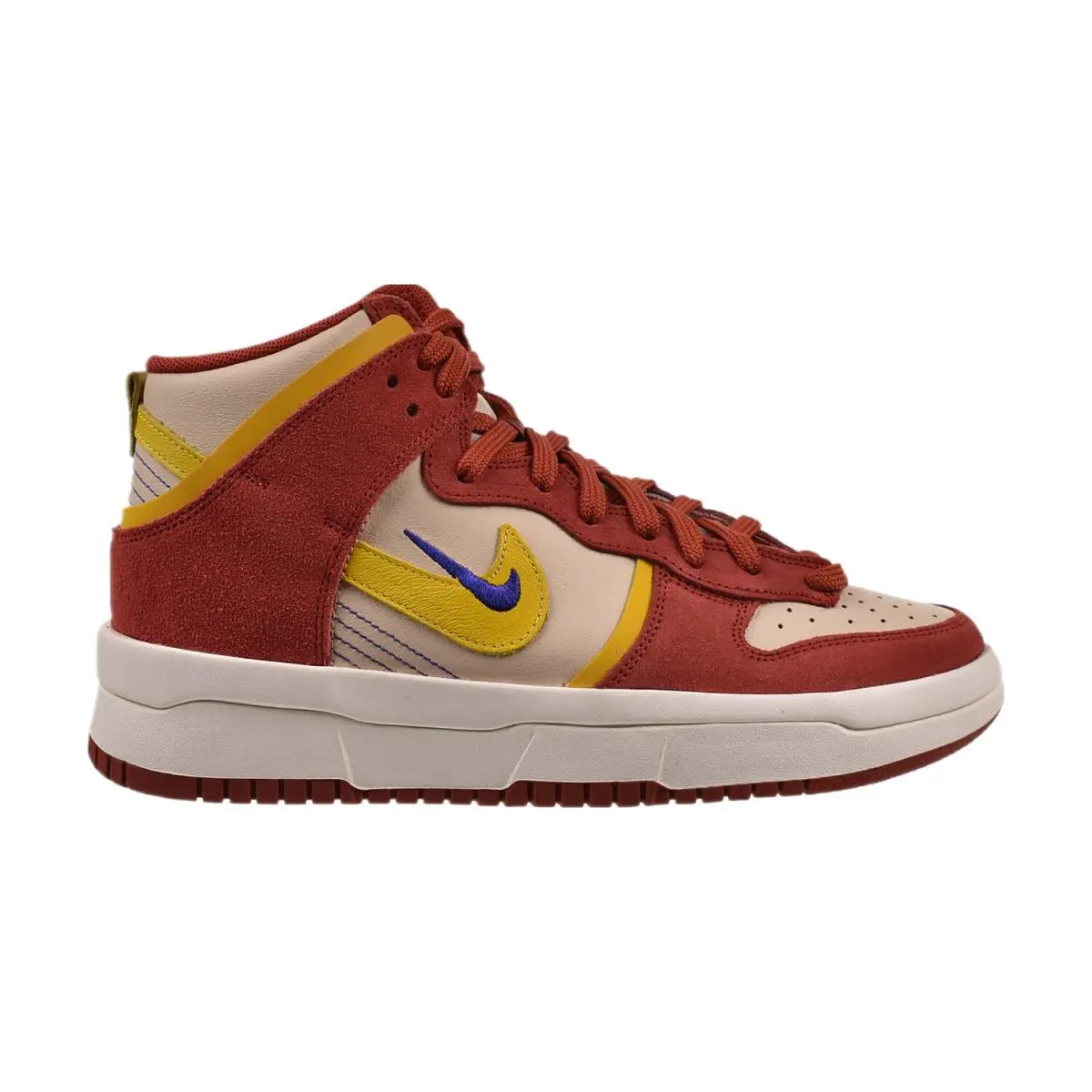 Nike Dunk High Up Cinnabar Women`s Shoes Red-gold DH3718-600