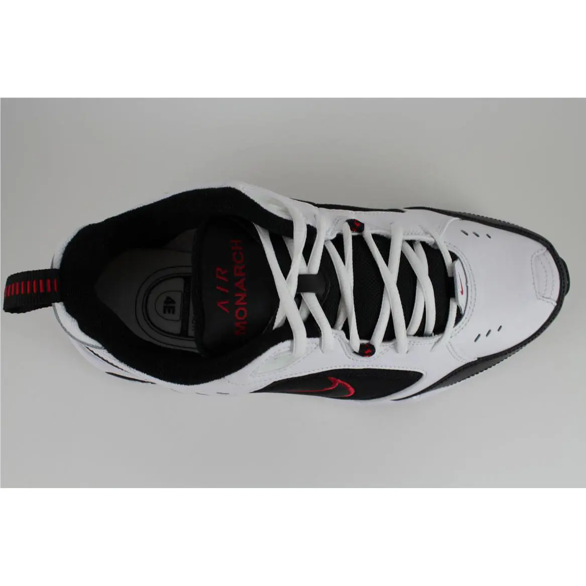 Nike shoes - Air Monarch IV - Air Monarch - Whites, Full way: White/Black-Varsity Red 4