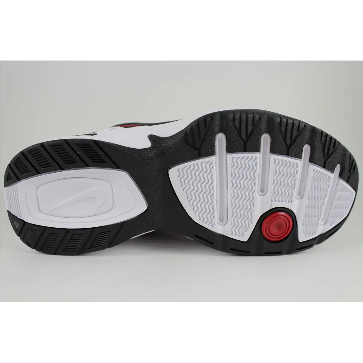 Nike shoes - Air Monarch IV - Air Monarch - Whites, Full way: White/Black-Varsity Red 5