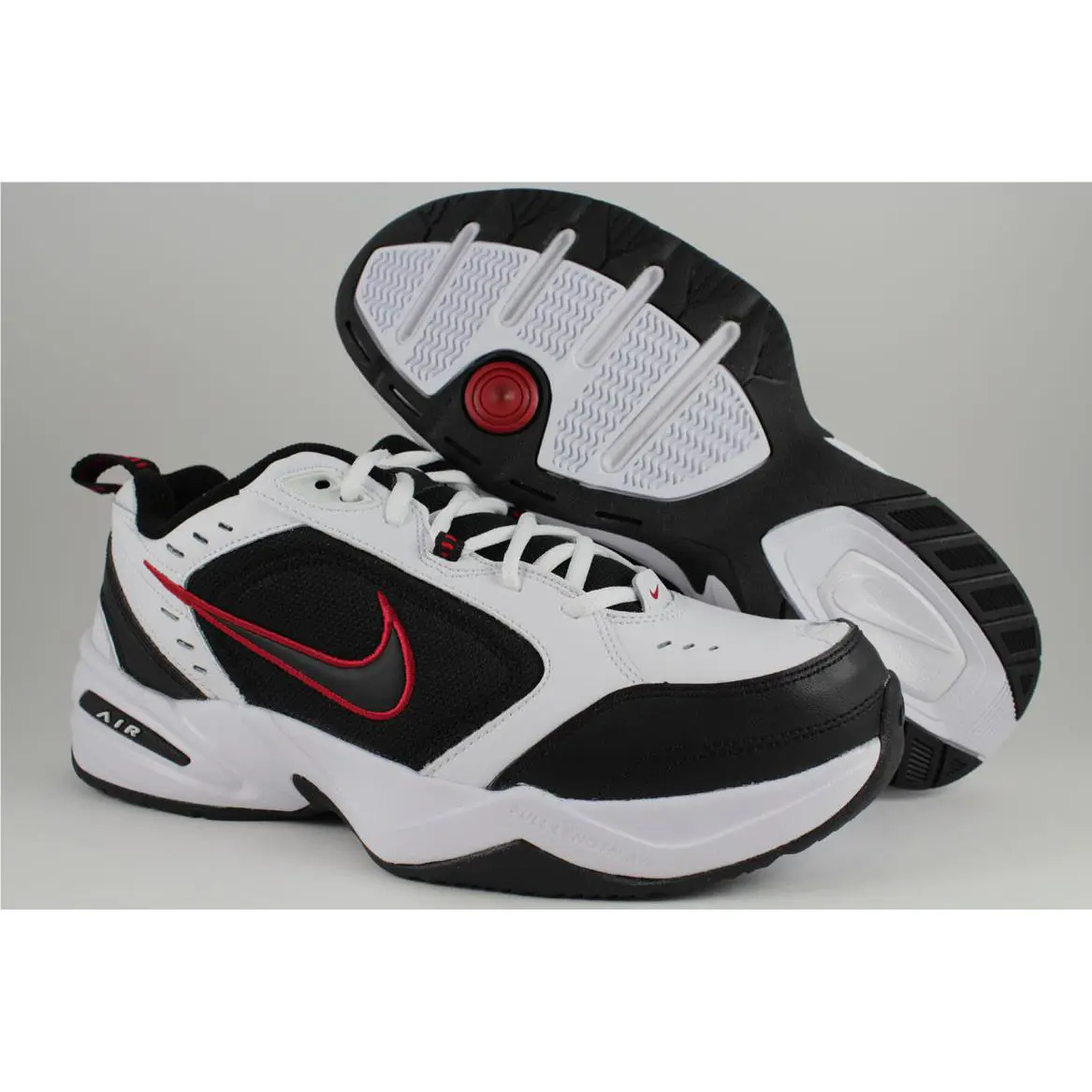 Nike shoes - Air Monarch IV - Air Monarch - Whites, Full way: White/Black-Varsity Red 8