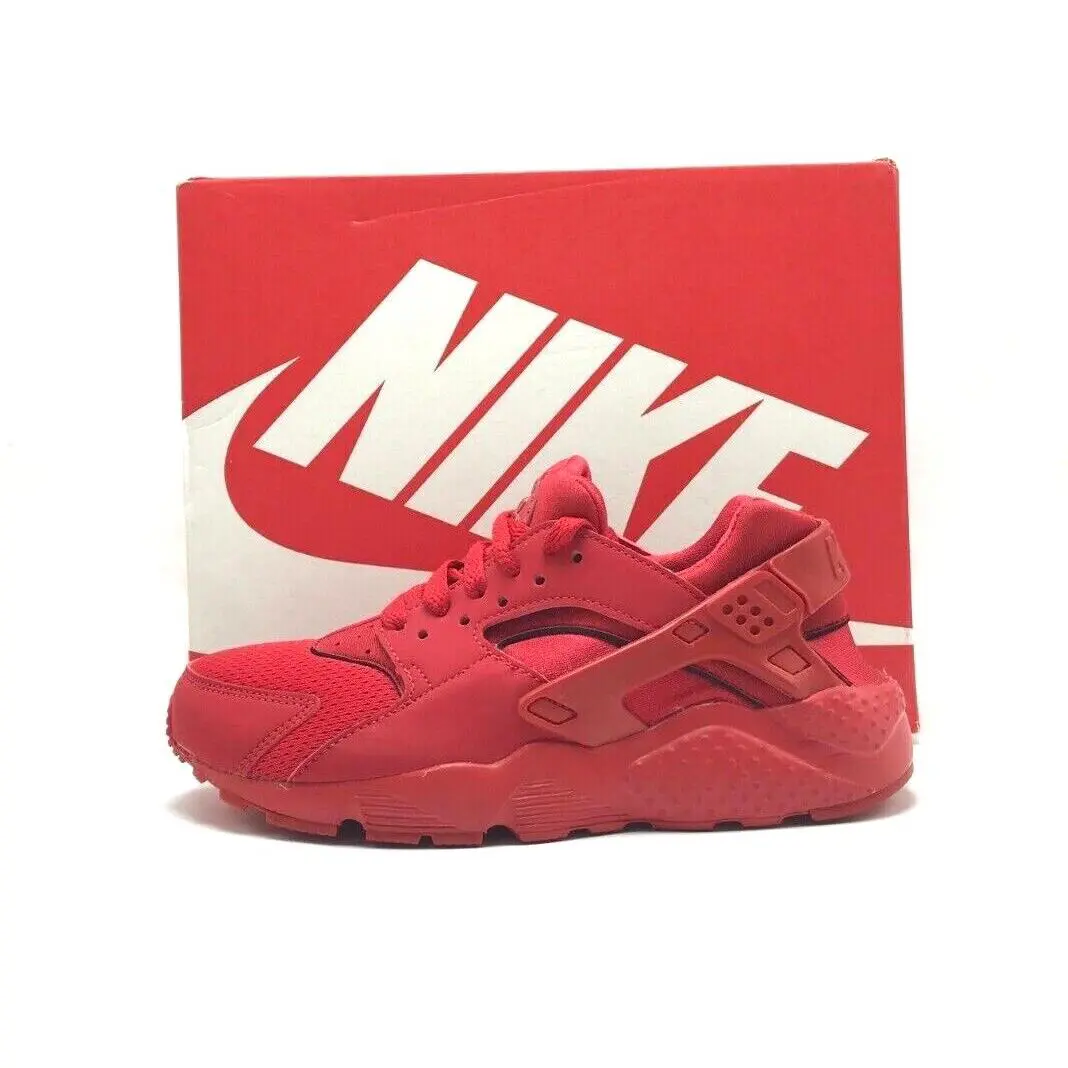Youth Grade-school Nike Huarache Run GS Triple Red 654275 600 - Red