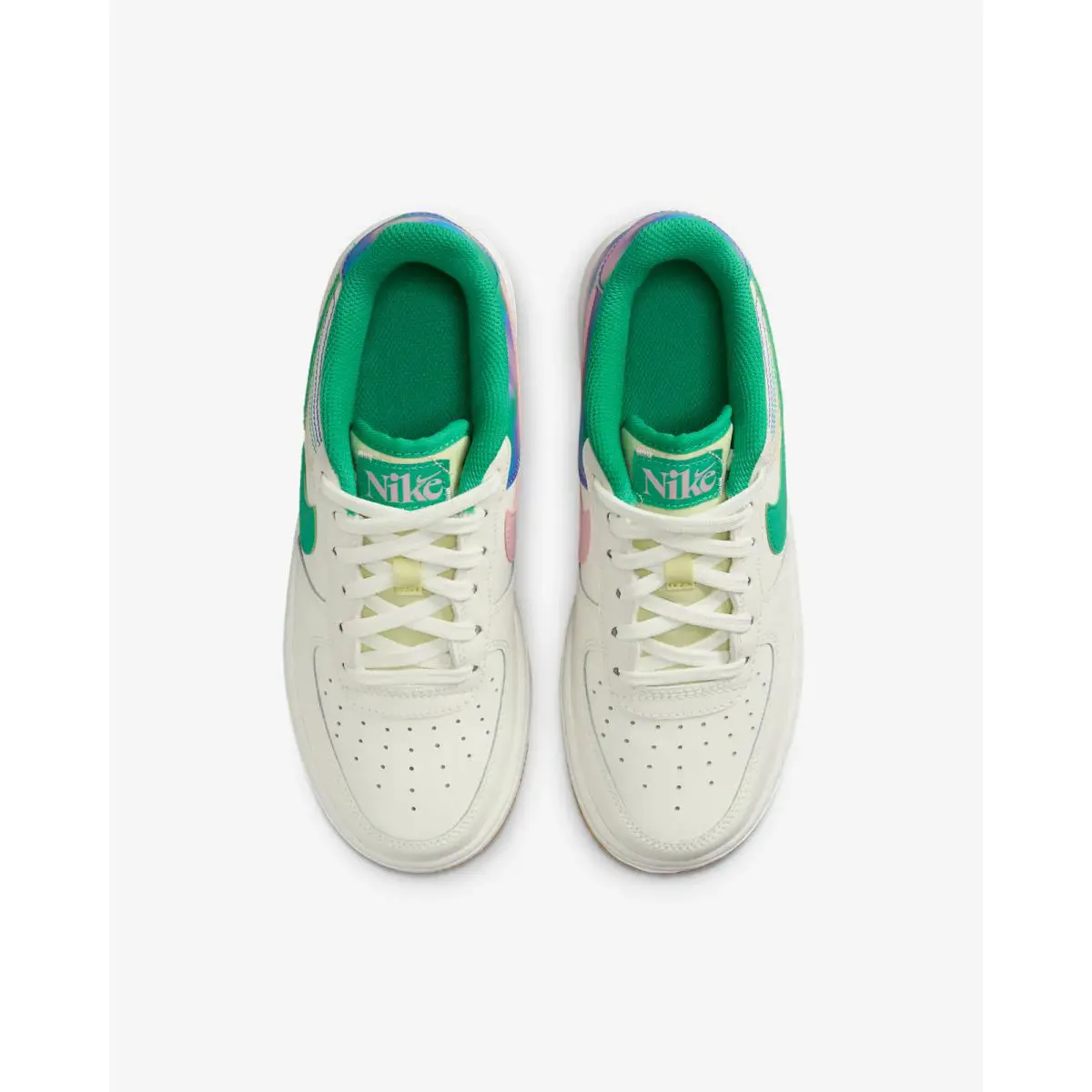 Nike shoes - Nike Air Force 1 LV8 3 - FJ7540-100 - Sail/Medium Soft Pink/Blue Joy/Stadium Green 2