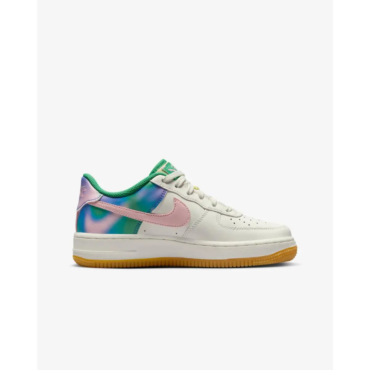 Nike shoes - Nike Air Force 1 LV8 3 - FJ7540-100 - Sail/Medium Soft Pink/Blue Joy/Stadium Green 9