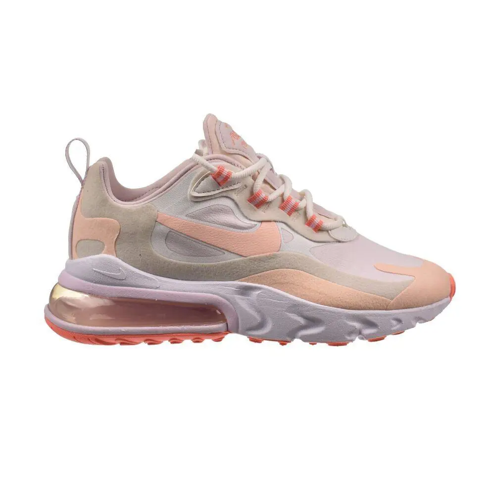 Nike Air Max 270 React Women`s Shoes Summit White-crimson Tint CJ0619-103 - White/Crimson Tint