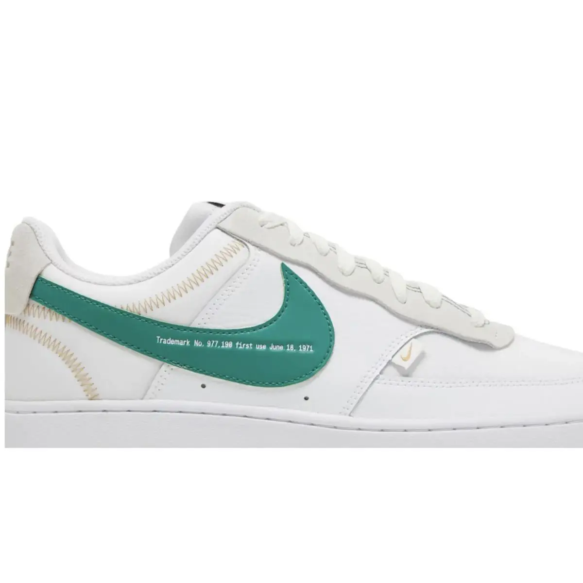 Nike shoes - NA - White with Green Swoosh 0