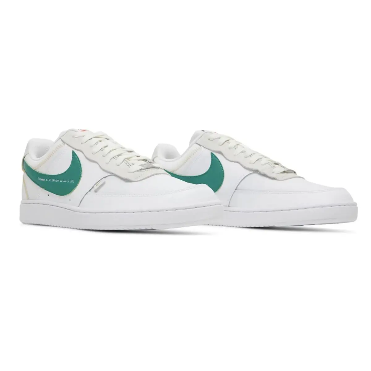 Nike shoes - NA - White with Green Swoosh 3