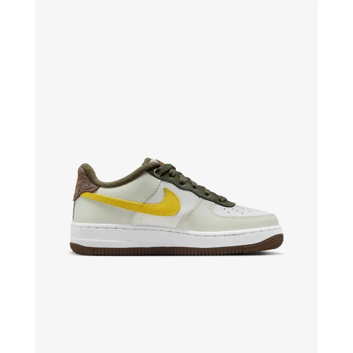Nike shoes - Nike Air Force 1 LV8 - Summit White/Campfire Orange/Vivid Sulfur 9