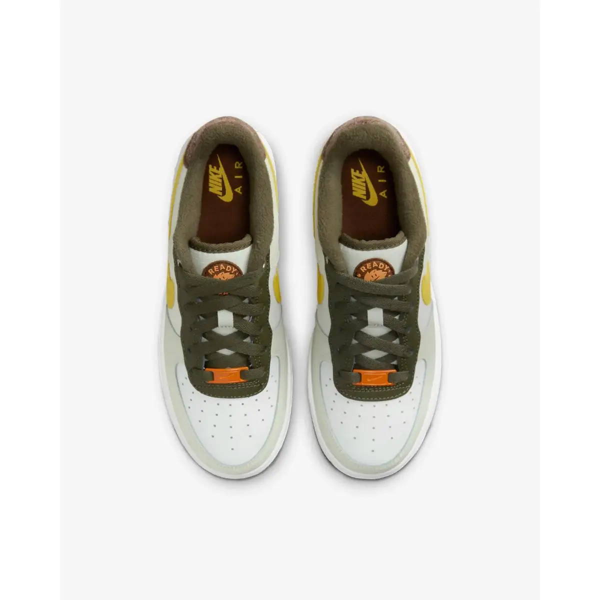 Nike shoes - Nike Air Force 1 LV8 - Summit White/Campfire Orange/Vivid Sulfur 10