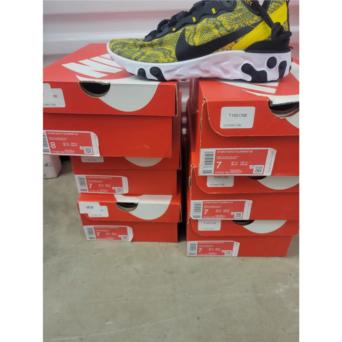 Nike shoes - Nike React Element - React Element - CT1551-700 - Yellow 4