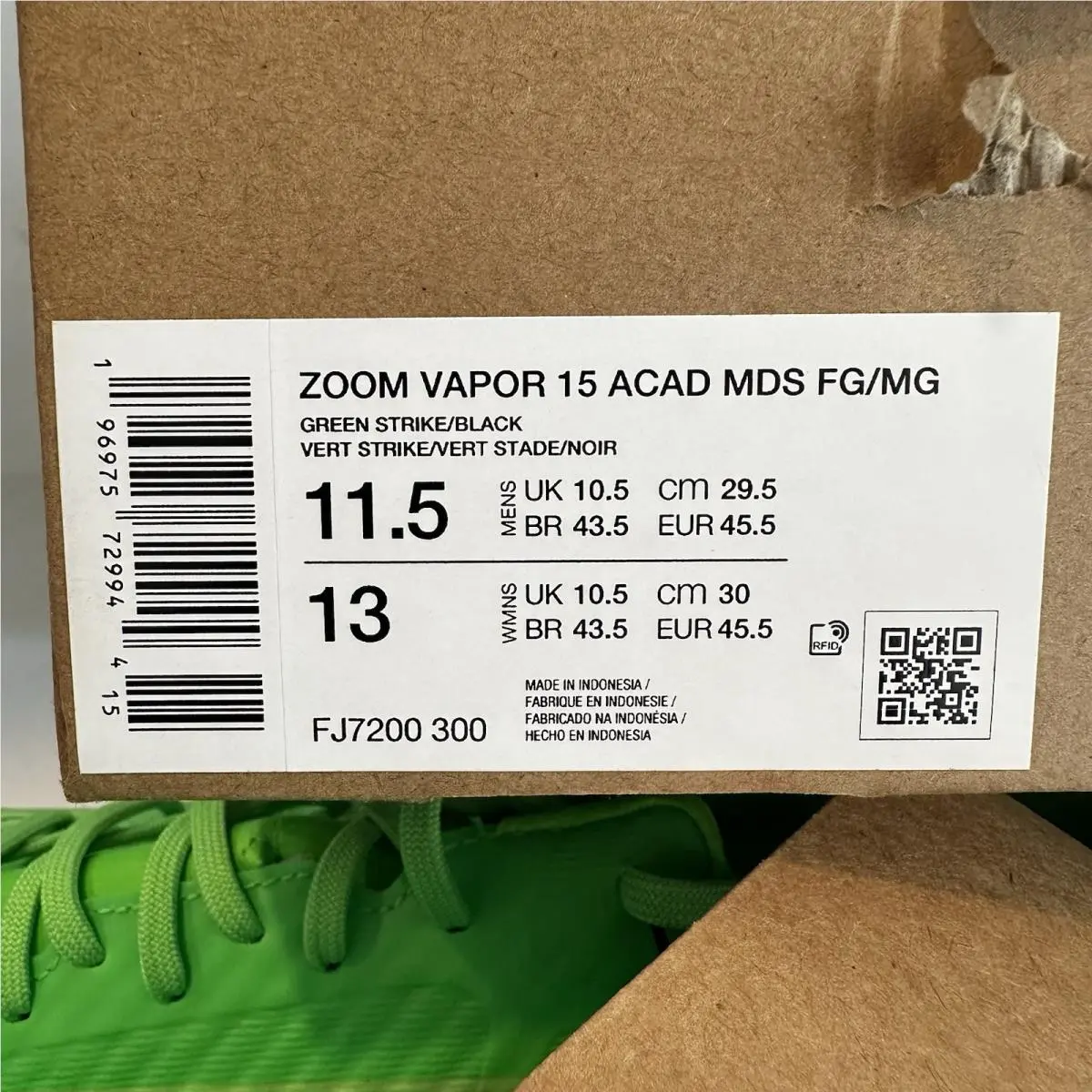 Nike shoes - Nike Zoom Mercurial Vapor 15 - FJ7200-300 - Green 2