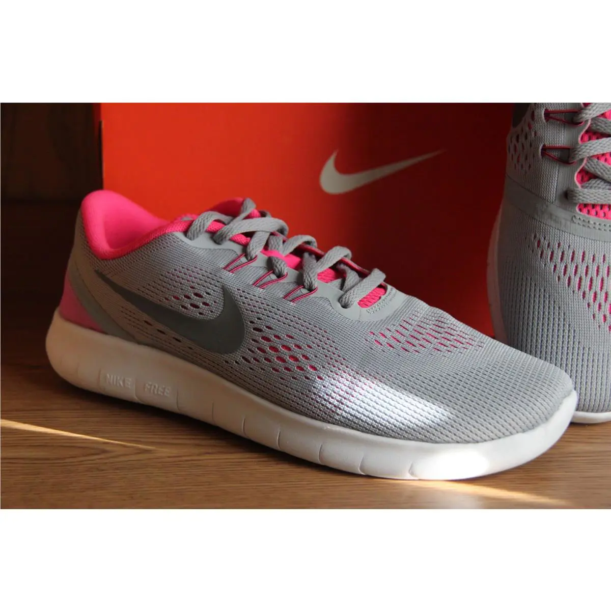 Nike shoes - Nike Free RN - Free - Gray/Pink 11