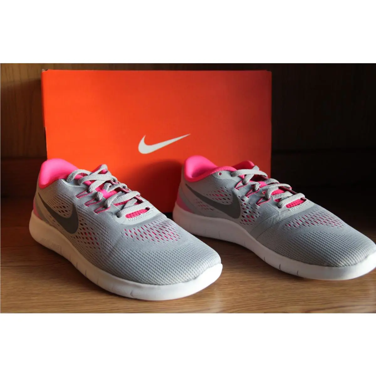 Nike shoes - Nike Free RN - Free - Gray/Pink 12