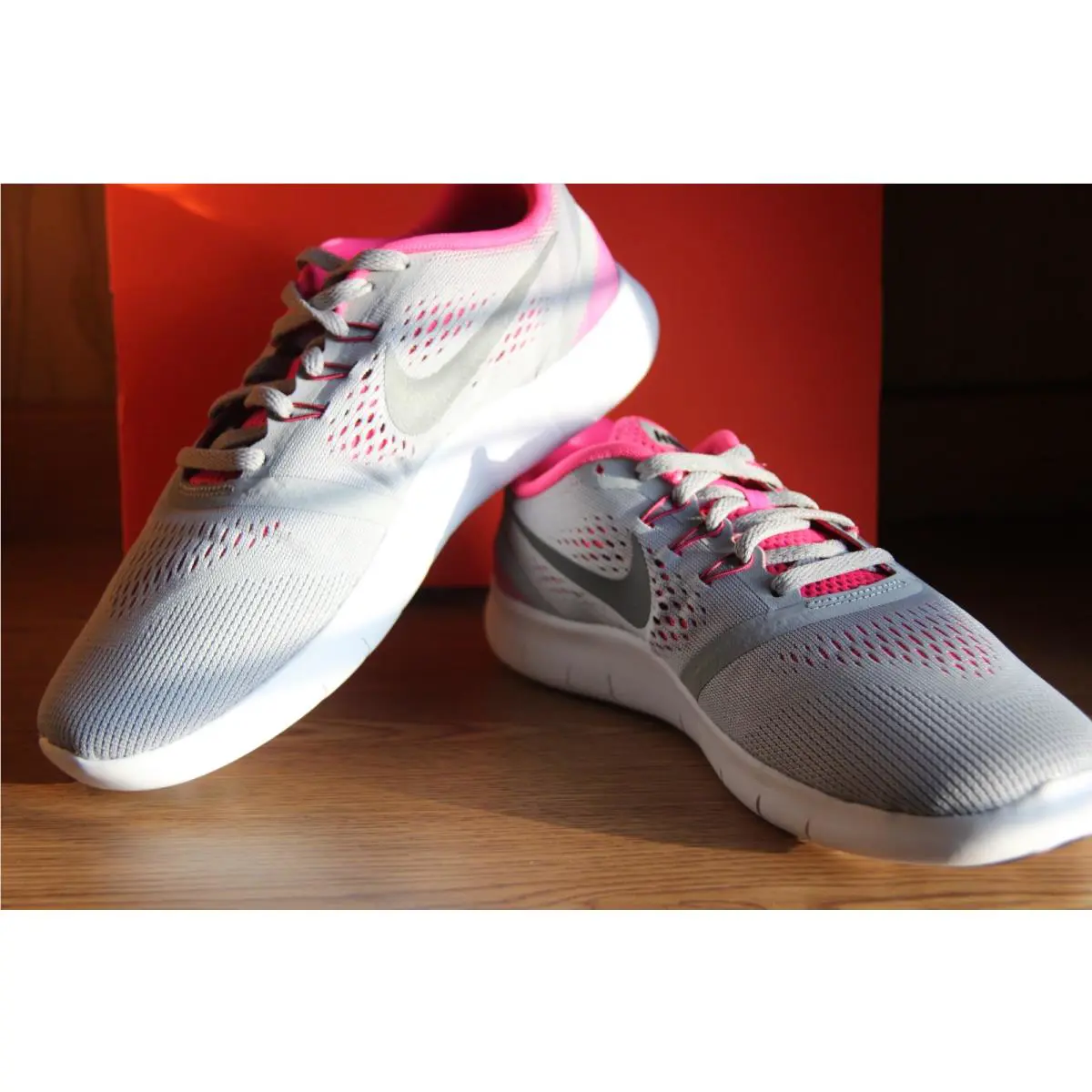Nike shoes - Nike Free RN - Free - Gray/Pink 15