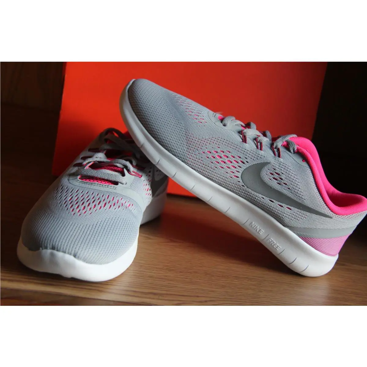 Nike shoes - Nike Free RN - Free - Gray/Pink 17