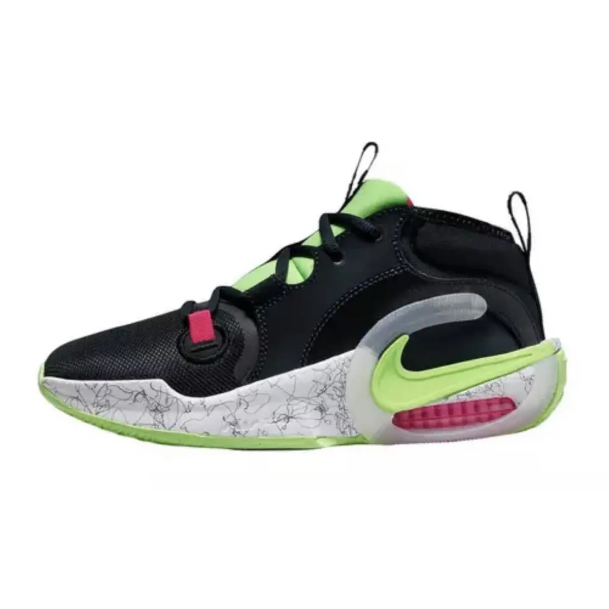 Nike shoes - Nike Giannis Immortality 2 - Giannis Immortality - Black, Shoe: Dark Obsidian/White - Lime Blast 1